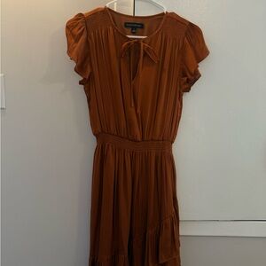 Banana Republic Asymmetrical Rust Dress